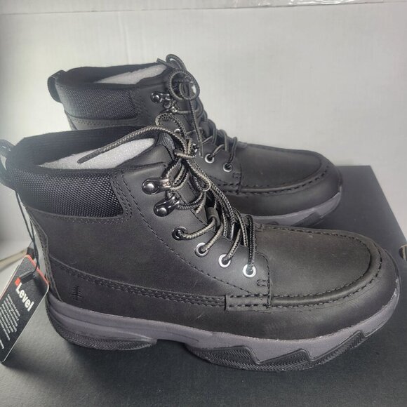 Bass Outdoor Women Black Leather Lace-Up Hiking Boots Size 8.5 - Picture 4 of 7